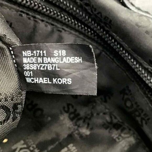 Michael Kors MK Designer \'Bedford\' Black Backpack Shoulder Bag Purse main image 6